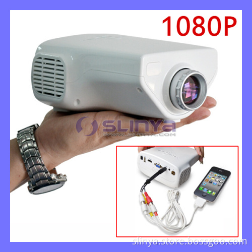 1920*1080 HD 1080P 50 Lumens 12V 16W Mobile Phone LED Projector for iPhone